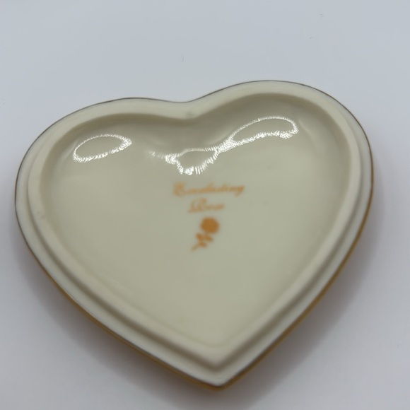 1998 Porcelain Trinket Music Box Queen of Hearts Princess Diana WORKS Gold Trim - Picture 5 of 5
